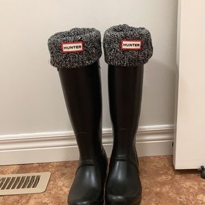 Hunter boots fleece socks: size 7